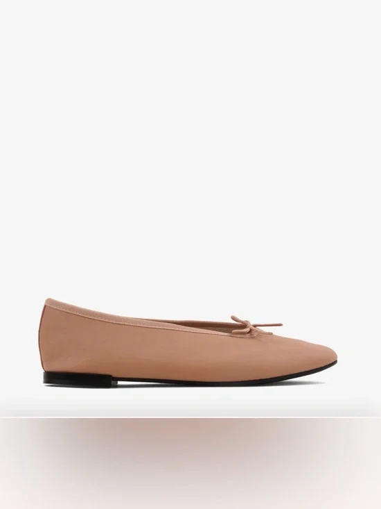 Repetto Lilouh Leather Ballet Flats Carnation Nude Pink Size 40 fits 8.5 or 9 US - Picture 2 of 12